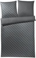 JOOP Bettw&auml;sche Cornflower Gradient graphit 240x220 cm + 2x 80x80 cm - grau