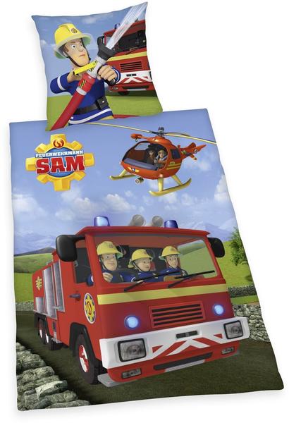 Herding Feuerwehrmann Sam Renforcé 80x80+135x200cm