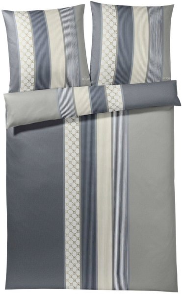 Joop! Cornflower Stripes 2x 80x80+200x200cm deep coal
