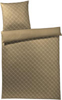 JOOP Bettw&auml;sche Cornflower Gradient sand 155x200 cm + 80x80 cm - grau;braun