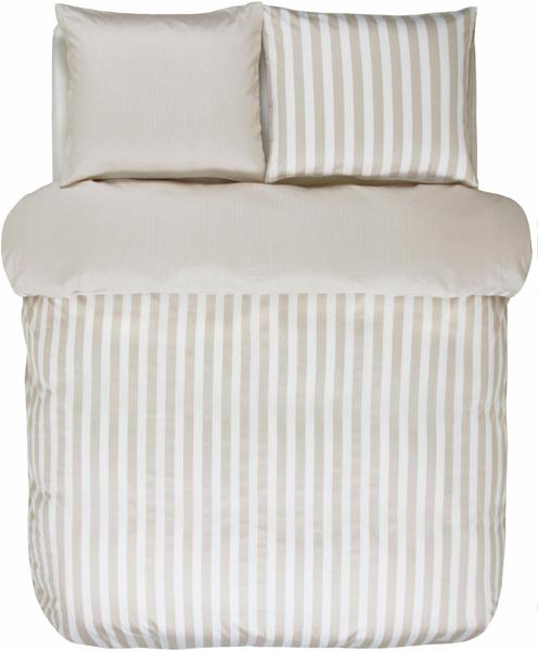 Marc O'Polo Classic Stripe 80x80+155x220cm oatmeal