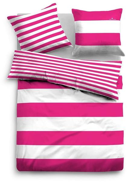 Tom Tailor Wendebettwäsche 49769 Streifen pink (135x200+80x80cm)