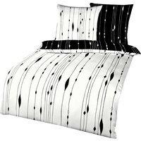 KAEPPEL Cocoon Mako-Satin schwarz/weiß (200x200+2x80x80cm)