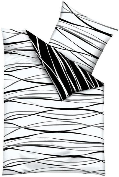 KAEPPEL Motion Mako-Satin schwarz/weiß (200x200+2x80x80cm)
