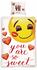 SkyBrands Emoji love weiß (135x200+80x80cm)