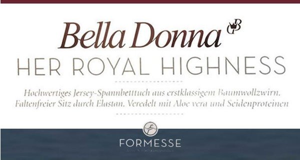 Formesse Bella Donna Jersey 90x190-100x220cm cabernet