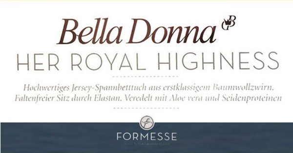 Formesse Bella Donna Jersey 90x190-100x220cm natur