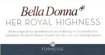 Formesse Bella Donna Jersey 90x190-100x220cm silber