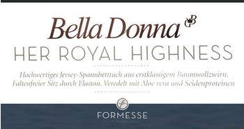 Formesse Bella Donna Jersey 90x190-100x220cm schwarz