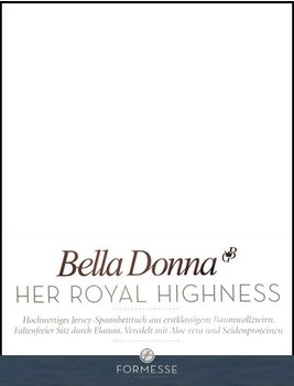 Formesse Bella Donna Jersey 90x190-100x220cm weiß
