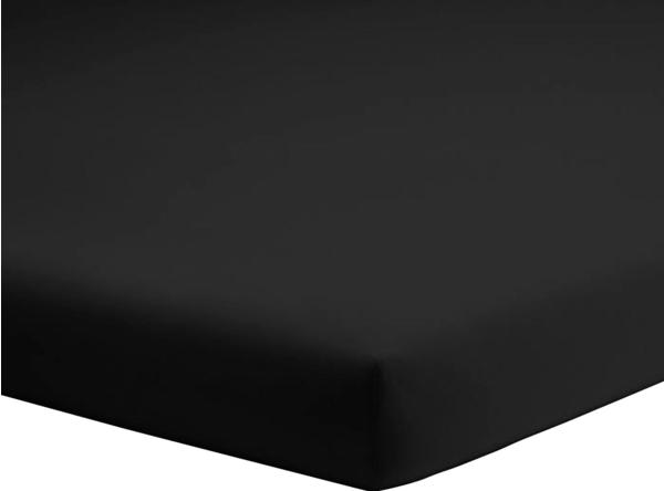 Schlafgut Topper-Spannbetttuch Jersey-Elasthan 140x200-160x220cm schwarz