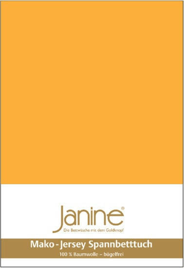 Janine 5007 Spannbetttuch 90x190-100x200cm sonnengelb