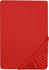 rot: Biberna Biber Spannbetttuch 180x200-200x200cm