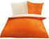 Gözze Cashmere-Feeling 80x80+135x200cm orange/weiß