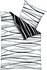 Kaeppel Motion Satin 80x80+135x200cm schwarz/weiß