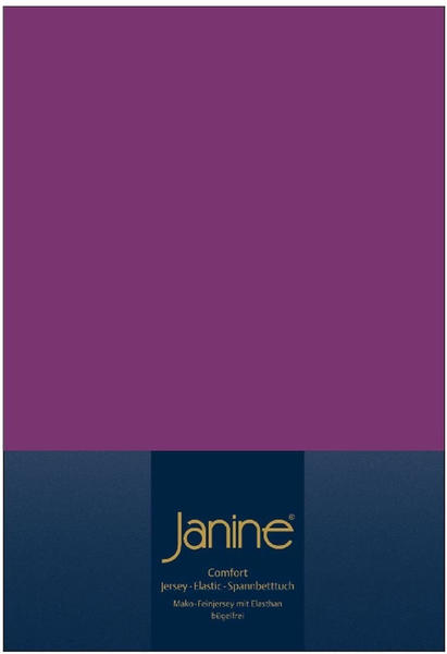 Janine Spannbetttuch Jersey 140x200-160x200cm 65 malve