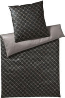 JOOP! &raquo;Cornflower Double&laquo; Shiny Black 4083-09 Bettbezug (Bettw&auml;sche) / 135x200 cm