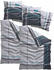 H.I.S Jeans Piet Linon 2x80x80+2x135x200cm grau