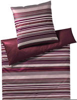 Joop! Bettw&auml;sche Micro Lines 4099-01 Deep Rose - 135x200cm + 80x80cm