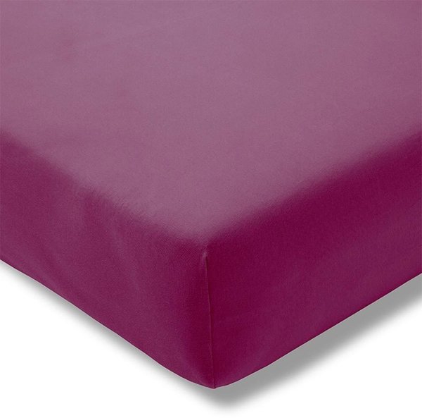 Estella Zwirn-Jersey-Spannbettlaken 180x190-200x220cm fuchsia