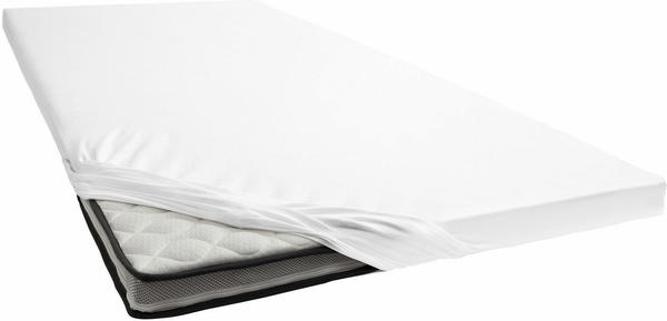 Schlafgut Topper-Spannbetttuch Jersey-Elasthan 180x200-200x220cm weiß