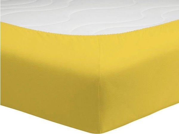Spannbettlaken Allgemeine Daten & Eigenschaften Schlafgut Basic Jersey-Spannbetttuch 90x190-100x200cm gelb