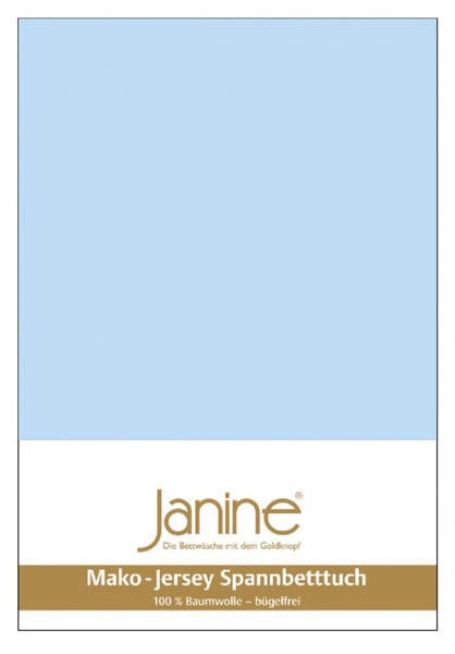 Janine 5007 Spannbetttuch 90x190-100x200cm hellblau