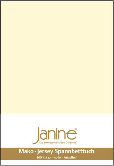 Janine 5007 Spannbetttuch 90x190-100x200cm champagner