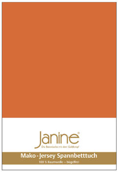 Janine 5007 Spannbetttuch 90x190-100x200cm rost-orange
