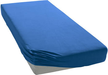 Schlafgut Basic Jersey-Spannbetttuch 140x200-160x200cm blau