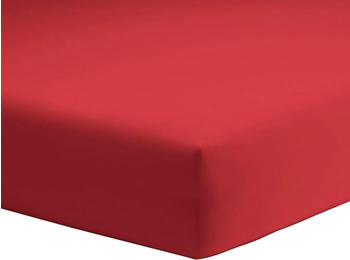 Schlafgut Basic Jersey-Spannbetttuch 140x200-160x200cm rot
