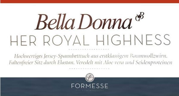 Formesse Bella Donna Jersey 140x200-160x220cm jaffa