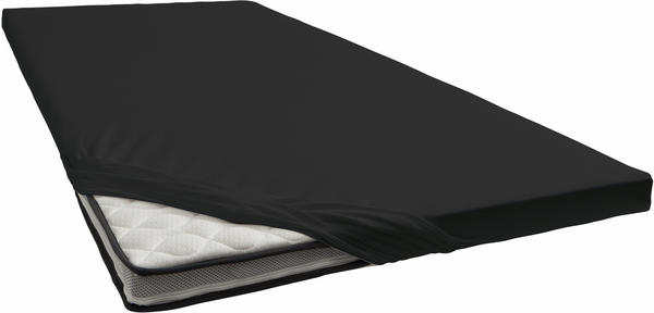 Schlafgut Topper-Spannbetttuch Jersey-Elasthan 180x200-200x220cm schwarz