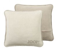 JOOP! Kissen JOOP! Uni-Doubleface , beige , Ma&szlig;e (cm): B: 50