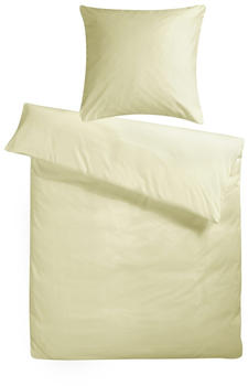 Carpe Sonno Mako Satin Bettw&auml;sche Uni 155 x 220 cm creme