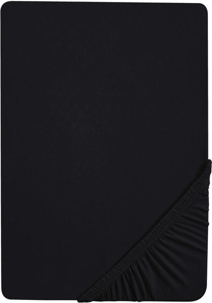 Biberna 77144 Jersey-Stretch 90x190-100x200cm schwarz