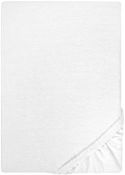 Biberna 77155 Jersey-Stretch 90-100x190-200cm weiß
