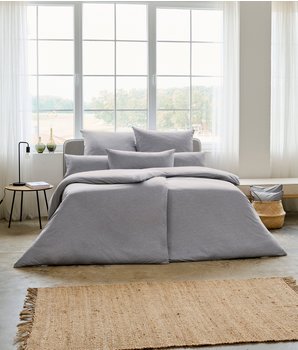 Estella TAKOMA 80x80+135x200cm grau meliert – Estella TAKOMA grau meliert – pflegeleicht und langlebig im Haushalt