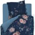 PiP Studio Tokyo Bouquet 80x80+135x200cm Dunkelblau