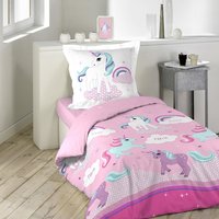 Douceur D'Int&eacute;rieur - Einhorn-bettw&auml;sche Mit Kissenbezug, Baumwolle,...