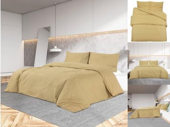 vidaXL Bed Sheet Set 200x200cm Taupe