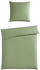 grün: Casa Nova Musselin-Bettwäsche 80x80+135x200cm
