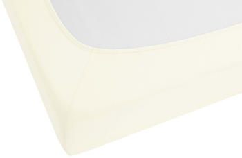 Biberna biberna Jersey-Elastic-Spannbetttuch 90x190-100x220 cm perlmutt
