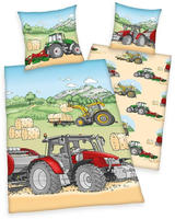 Herding Young Collection Kinderbettw&auml;sche "Traktor" mit tollem Traktoren-Motiv
