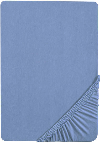 Biberna 77866 Jersey-Elasthan 140-160x200-220cm blau