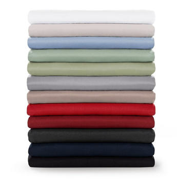 Blumtal Basic Spannbettlacken 160 cm x 275 cm grau