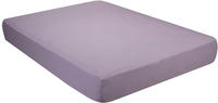 Pikolin Home Fitted Bed Sheet 100% Cotton 180 x 200 cm Lilac
