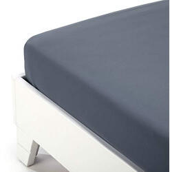 Caleffi S.p.A. Single fitted bed sheet cotton grey