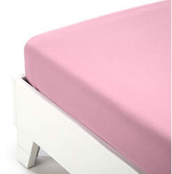Caleffi S.p.A. Single fitted bed sheet cotton pink