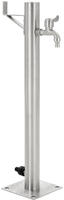 vidaXL Garten-Wassers&auml;ule Edelstahl Rund 65 cm